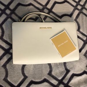 Michael Kors White Cross-Body Bag